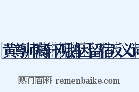 黄尊师高轩观鹅因留宿反义词是什么意思的图片